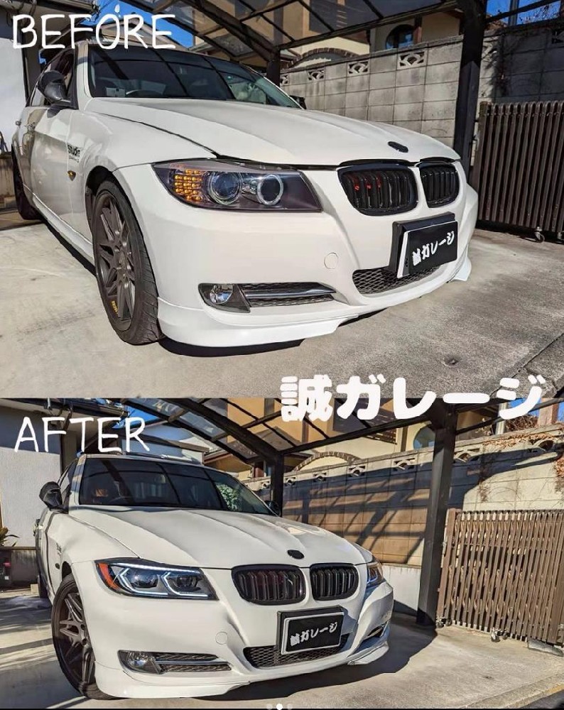 BMW 3シリーズ E90 320i  新デザイン　LEDヘッドライト取付