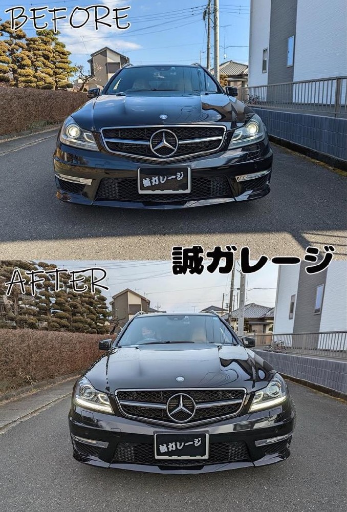 国内初！ベンツ AMG C63 W204後期型　シーケンシャルフルLEDヘッドライト